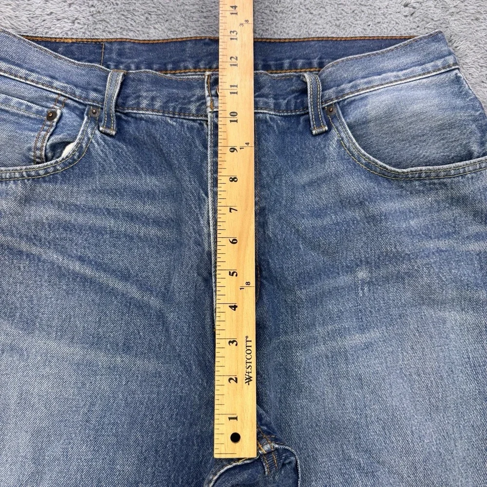 Levis 569 Jean Shorts Men W34‎ L12 Blue Loose Straight Whisker Denim